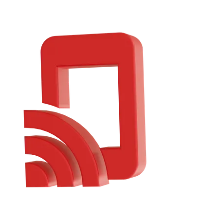 Wi-Fi móvel  3D Icon