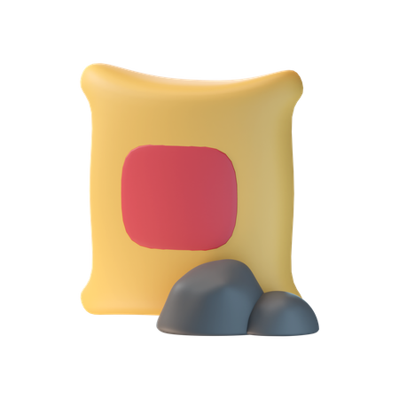 Cement Bag  3D Icon