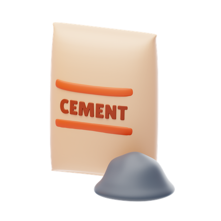 Cement Bag  3D Icon