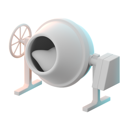 Cement Mixer  3D Icon