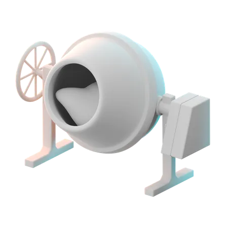 Cement Mixer  3D Icon