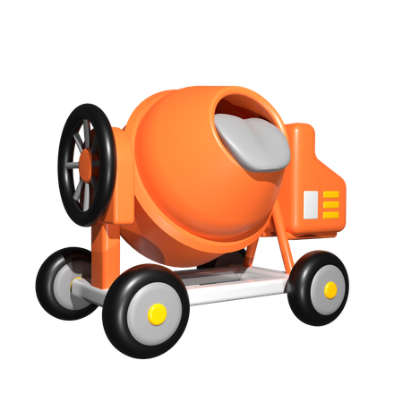 Cement Mixer  3D Icon