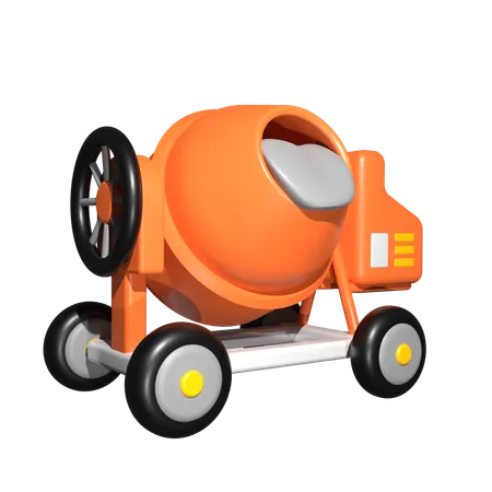 Cement Mixer  3D Icon