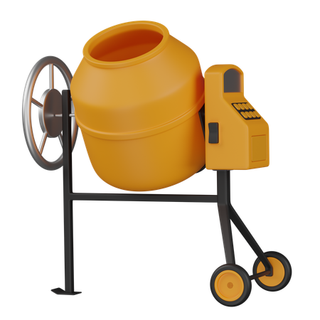 Cement Mixer  3D Icon