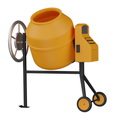 Cement Mixer  3D Icon