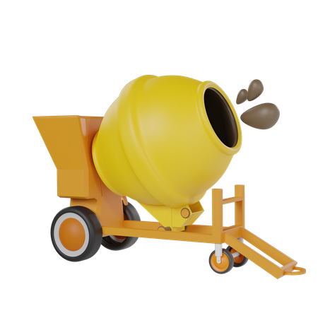 Cement Mixer  3D Icon