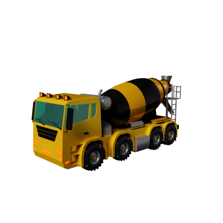Cement Mixer  3D Icon