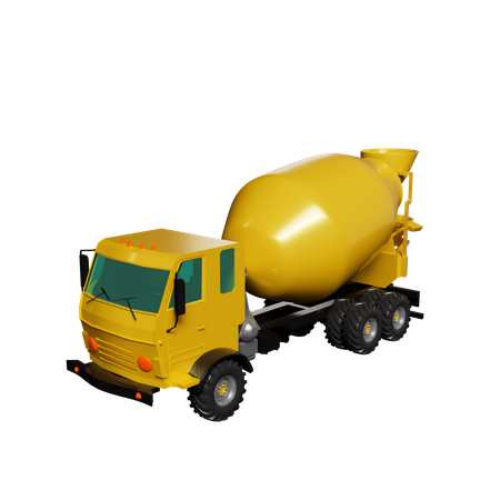 Cement Mixer  3D Icon