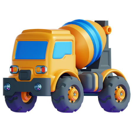 CEMENT MIXER TRUCK TOYS  3D Icon