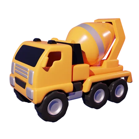 Cement Mixer Truck Toys 3D Icon