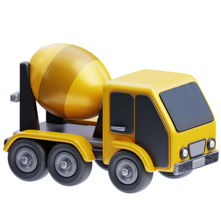 Cement Truck  3D Icon