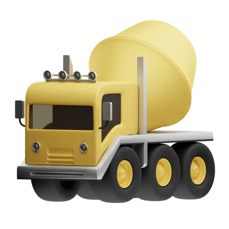 Cement Truck  3D Icon