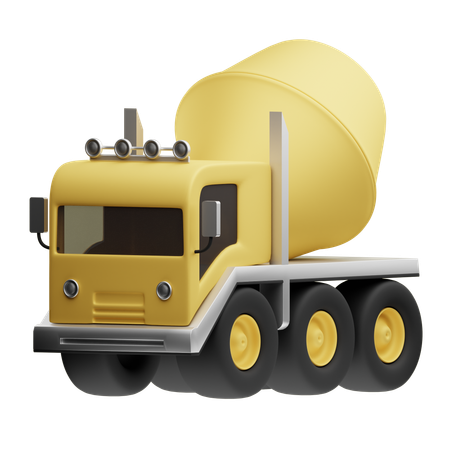 Cement Truck  3D Icon