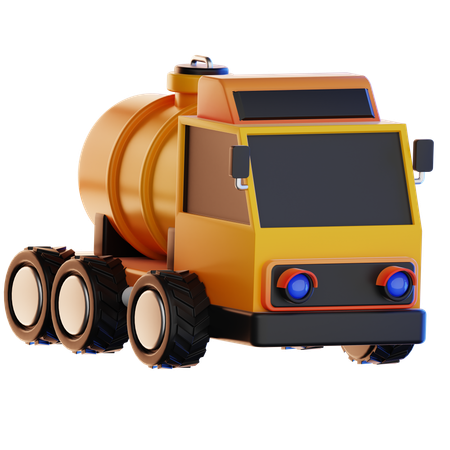 Cement Truck  3D Icon