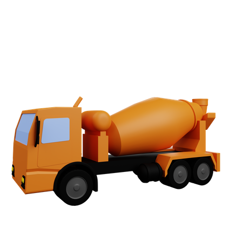 Cement Truck  3D Illustration