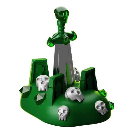 Cementerio  3D Icon