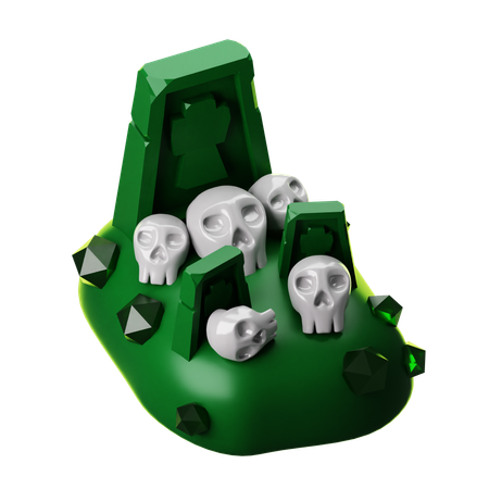 Cementerio  3D Icon