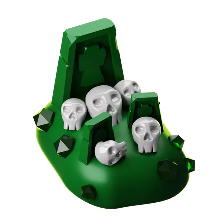 Cementerio  3D Icon