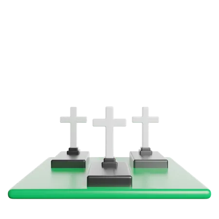 Cementerio  3D Icon