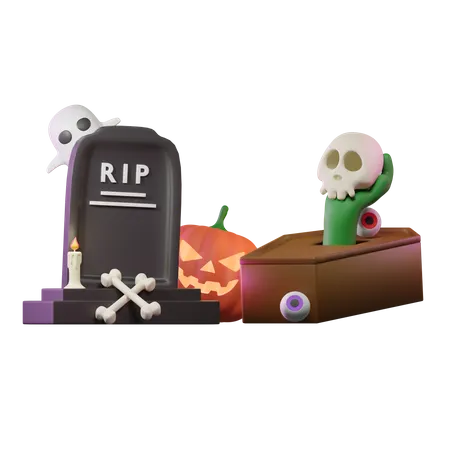 Cementerio  3D Icon