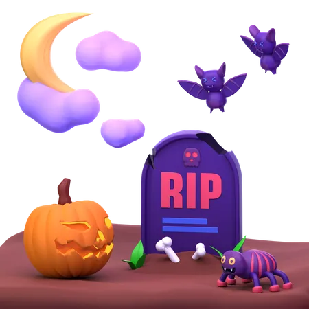 Cementerio  3D Icon