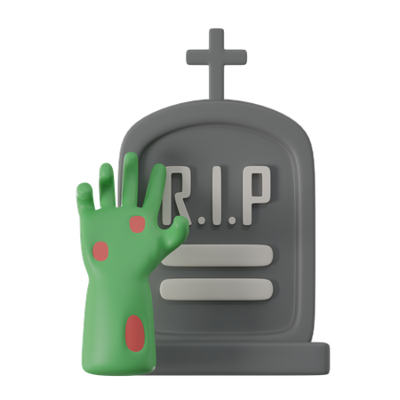 Cementerio de halloween  3D Icon