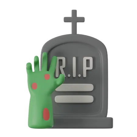 Cementerio de halloween  3D Icon