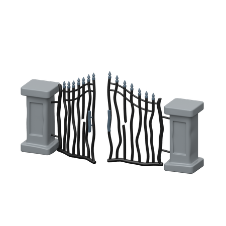 Cemetery Gate  3D Icon