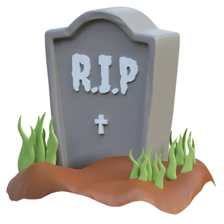 Cemetery Graveyard Halloween 3 D Icon Illustration 3D Icon