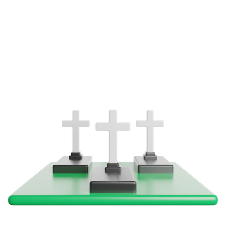 Cemitério  3D Icon