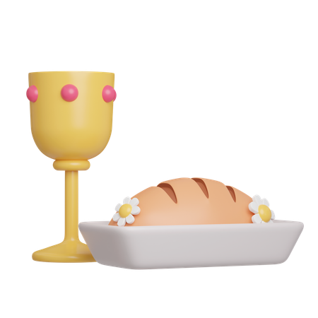 Cena de pascua  3D Icon