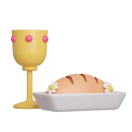 Cena de pascua  3D Icon