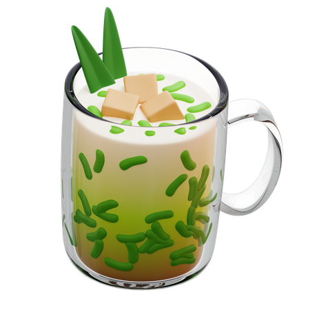 Bebida de coco dulce cendol indonesio  3D Icon