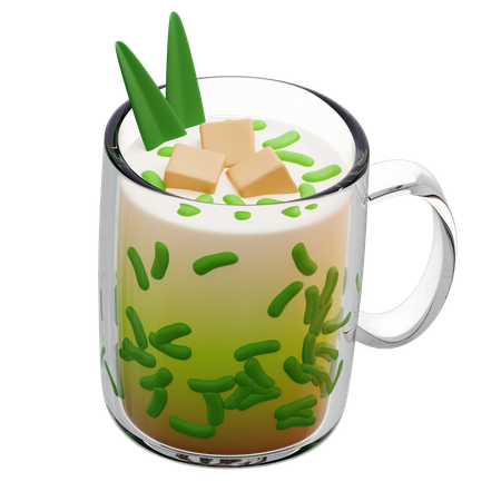 Bebida doce de coco cendol indonésio  3D Icon