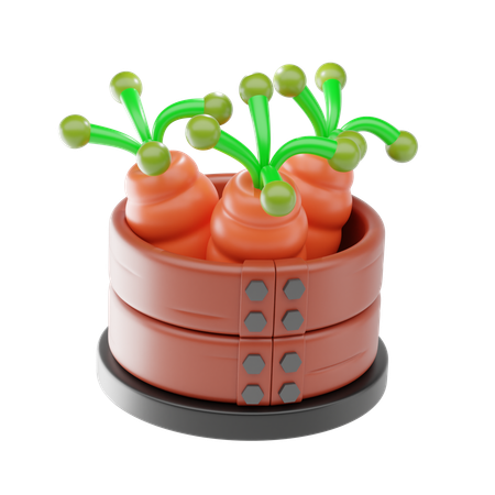 Cenoura  3D Icon