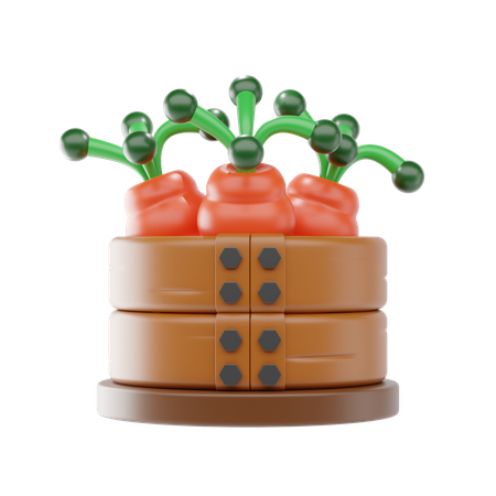 Cenoura  3D Icon