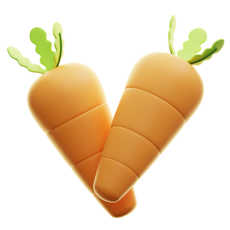 Cenouras  3D Icon