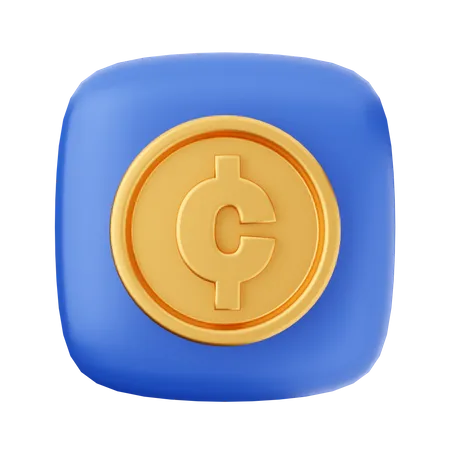 Pièce de monnaie  3D Icon