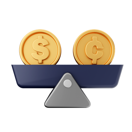 Cent Coin Balance  3D Icon