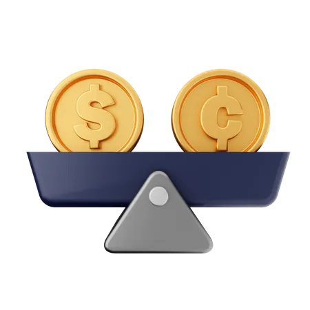 Cent Coin Balance  3D Icon