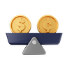 cent coin 3d logo