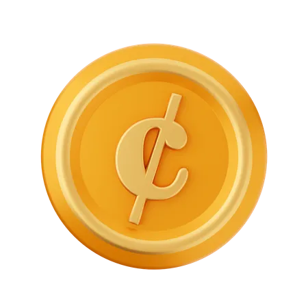 Cent-Münze  3D Icon