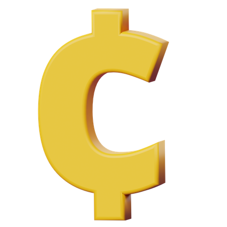 Cent Sign  3D Icon