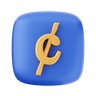 cent symbol 3d illustration