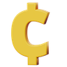 cent symbol 3d illustration