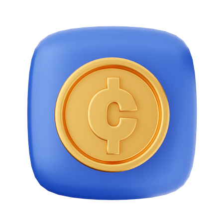 Moneda de centavo  3D Icon