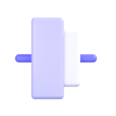 Center Align  3D Icon