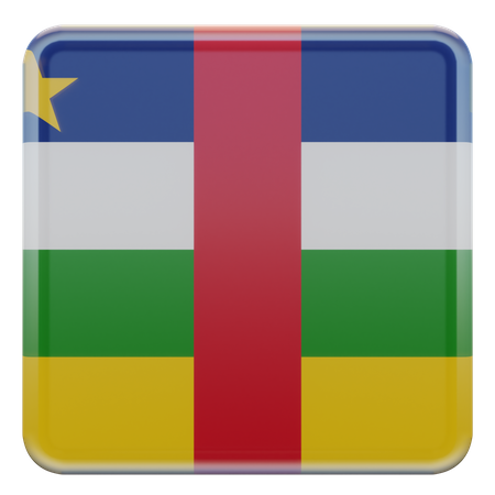 Central African Republic Flag  3D Icon
