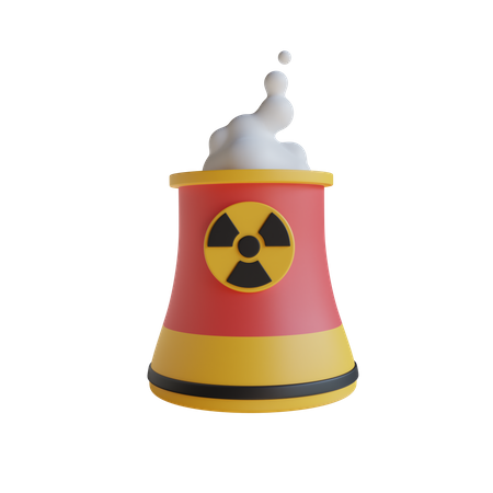 Centrale nucléaire  3D Icon