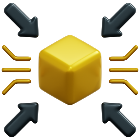 Centralized Blockchain 3D Icon